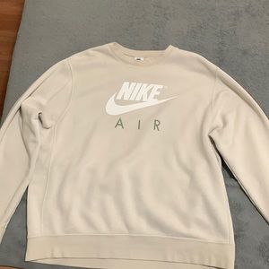 nike cream color crewneck